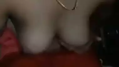 Busty cutie with big boobs shows how she XXX plays with Desi cunt