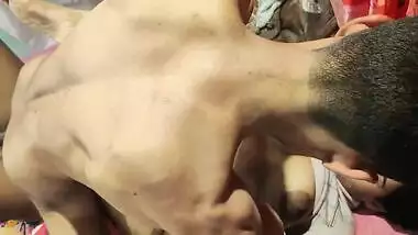 Hardcore DP is what sultry Desi girl gets in threesome with brothers