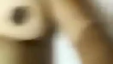 Lovely Indian babe takes selfie stick to film XXX video for her man