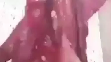 Sexy girl shows her boobs and ass to striptease her BF