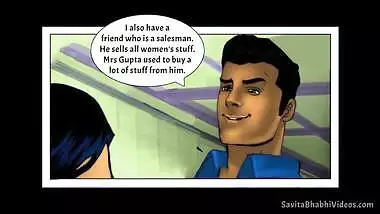 Porn comics of Savita Bhabhi Desi whore who tempts men into XXX act