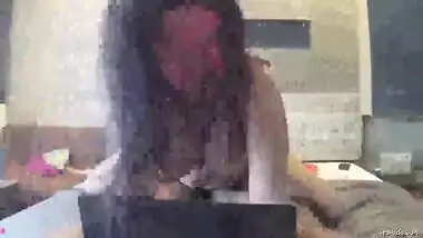 Cuckold Husband shares his huge busty horny wife with his friend on holy