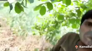 Desi sex video of a village couple fucking in the forest