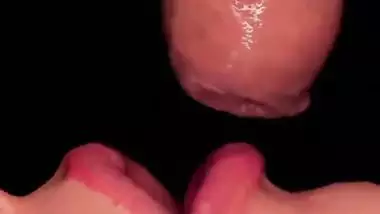 Mindblowing Indian blowjob and cum swallowing