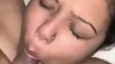 Shy chubby Desi girl gives a nice blowjob to her best friend MMS