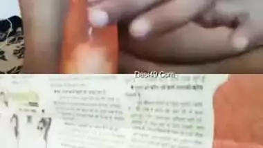 Desi woman with skinny body and boyfriend wank together with sex toys