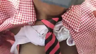 INDIAN SCHOOL CAUGHT WITH BOYFRIEND IN JUNGLE AND PUNISHED AS HARD FUCK BY BLACK INDIAN GUY