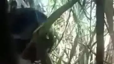 Forest is a good place for the Desi slut and XXX buddy to have sex