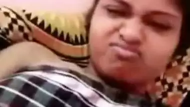 College girlfriend showing boobs on video call