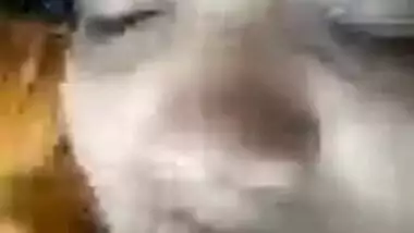 Sex Desi girl exposes her perky XXX boobs for a while and hides them back