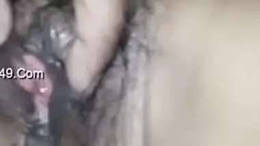 Farmer asks the Desi wife to demonstrate tits and vag on the camera