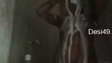 Desi female buys a camera and takes it to shower room to film XXX video