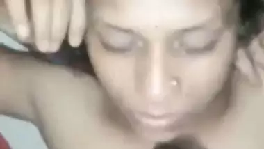 Man cums on a desi nude milf’s face and mouth