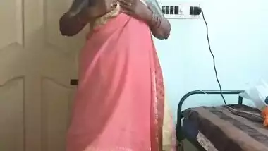horny desi aunty show hung boobs on web cam then fuck friend husband