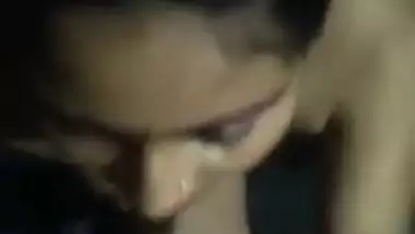 Beautiful Bengali wife sucking dick of her husband