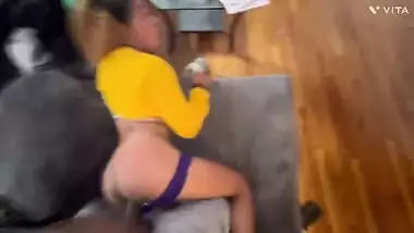 Teen Teensitter take 100 to get her asshole fuck before wife comes home doggy style