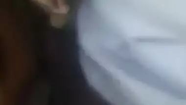 Sexy Desi Dehati beauty shows her shaved XXX pussy in outdoor MMS clip