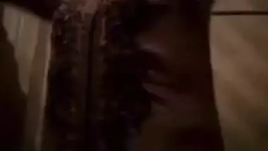 Young Desi babe is busy making XXX video of her cute small tits