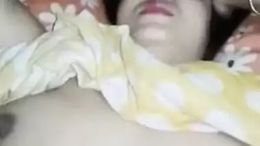 Desi Bhabhi is fucked by XXX lover with a condom on in her bedroom