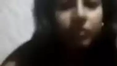 Sweet Desi gal sneaks in bathroom to show tits with big XXX nipples