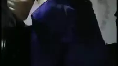 Big juicy boobs and excited pussy are hidden under Desi girl's red dress