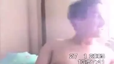 XXX sex video of a kinky couple recording their home sex session