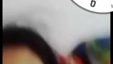 Mast boobs and pussy showing wife on video call