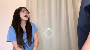 Creepy Doctor Convinces Young Asian Medical Intern to Fuck to Get Ahead