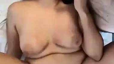 Threesome blowjob and sex of cuckold husband wife