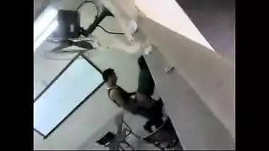 Voyeur records Goa college couple fucking in classroom on cam!