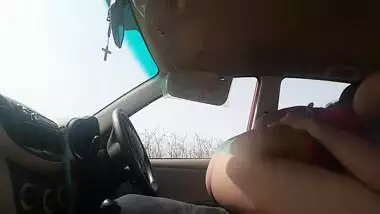 Outdoor Sex Coupes Fucking Hard In Car Parked Close To Nature On Hill Top