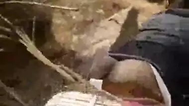 Village lover caught fucking outdoor