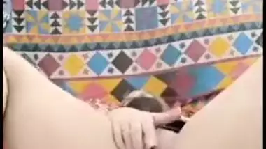 Desi gal talks dirty when posing with her XXX pussy and ass revealed