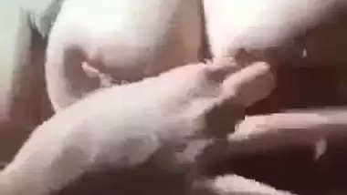 Mallu nude girl presses her juicy boobs and fingers her pussy