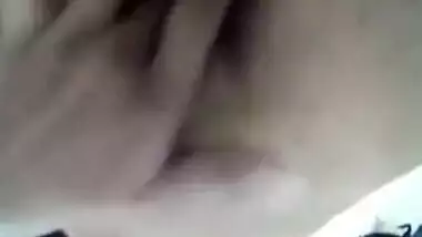 XXX show of skinny who washes boobs and puts fingers in her cherry