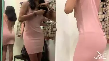 Viva Athena In Naughty Hot Asian Teen Rides Dildo In Public Changing Room