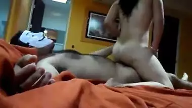 Hindi blue film of a kinky young couple recording their home sex session