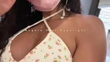 Angela Doll - STRANGERS CHALLENGE: I get fucked by two strangers in the back of their shop