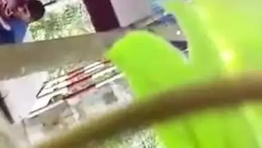 Pervert patiently waits for the Desi couple to do some porn things