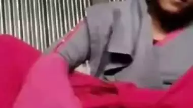 Desi girl exposes twat on camera in XXX video of fingering and cumming