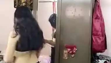 Young Desi woman bares her XXX body in front of mirror and sex camera