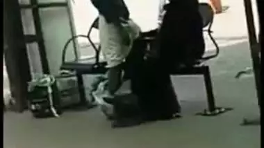 Hot Paki aunty cock stroking session and handjob outdoor, Desi sex mms leak