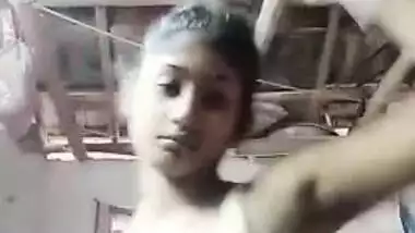 XXX video of Desi slut who takes clothes off item by item on camera