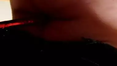 Paula s herself by piercing her navel with a giant pencil that pierces her entire belly Sexy