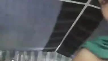 Lovely Indian gal motivates BF to have sex by flashing her XXX tits