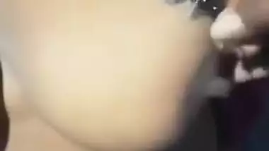 Today Exclusive- Desi Tamil Bhabhi Boob Sand Pussy Video Record By Hubby