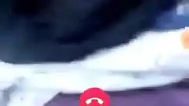 Sexy Desi female allows guy to see her natural XXX tits via video link