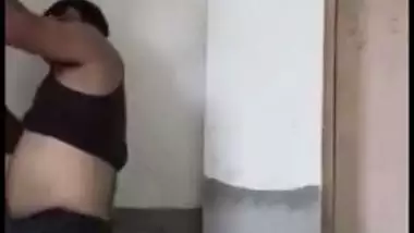 Amateur Desi mms clip of horny Bhabhi caught sitting on lover's face