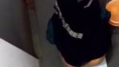 Girl from Desi sex country with a hood on is filmed by XXX fetishist