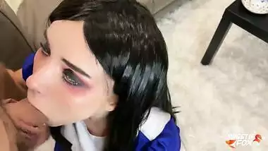 Madness Alice Deep Sucks and Rough Fucks the Hatter to Cum in Mouth After Tea Party